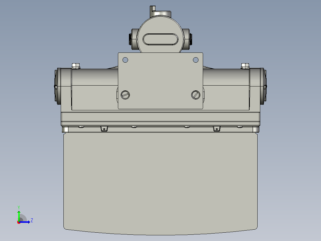 防爆出口标志-I级，I区- IP65 - 120V-277VAC -应急备用电池(1)左视图