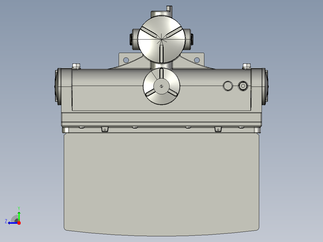 防爆出口标志-I级，I区- IP65 - 120V-277VAC -应急备用电池(1)右视图