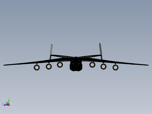 n-225 mriya tribute SolidWorks STL飞机右视缩略图