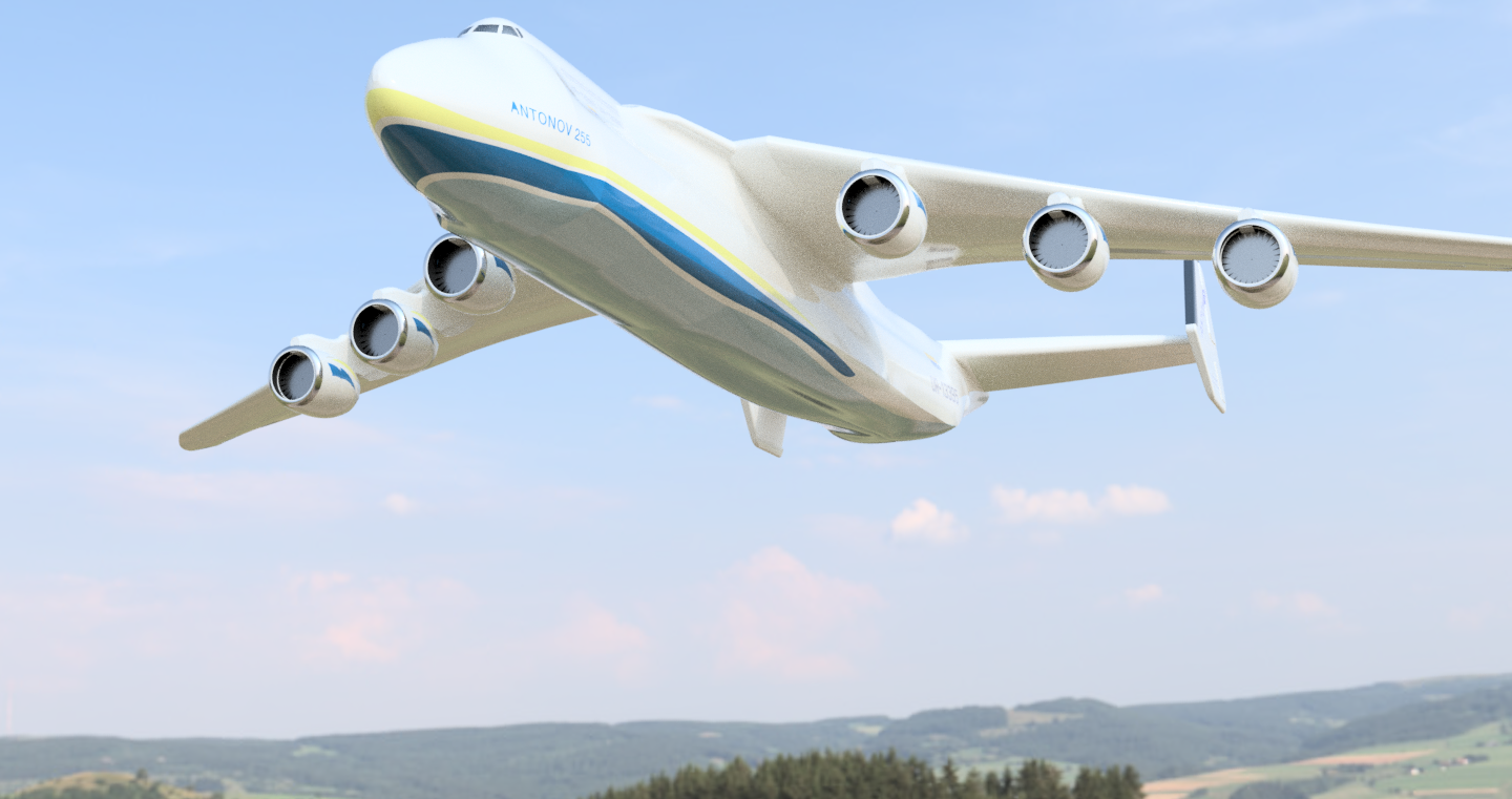 n-225 mriya tribute SolidWorks STL飞机