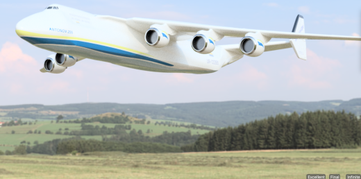 n-225 mriya tribute SolidWorks STL飞机缩略图