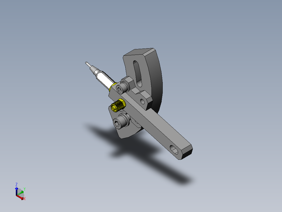 偏置中心点的角度调整机构