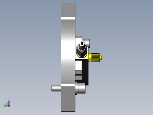 偏置中心点的角度调整机构左视缩略图