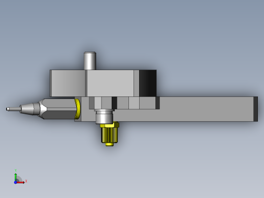 偏置中心点的角度调整机构俯视缩略图