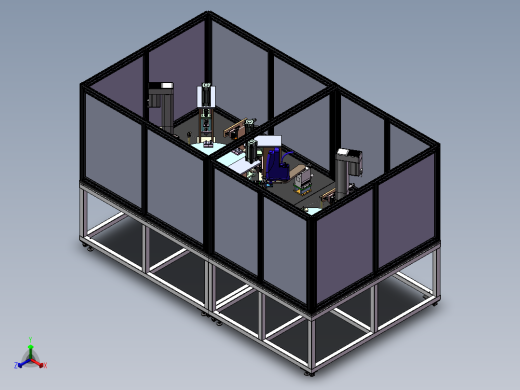阀体自动装配组装线sw17可编辑正等轴测缩略图