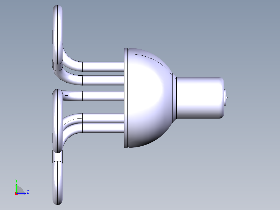 创意家庭灯泡左视图