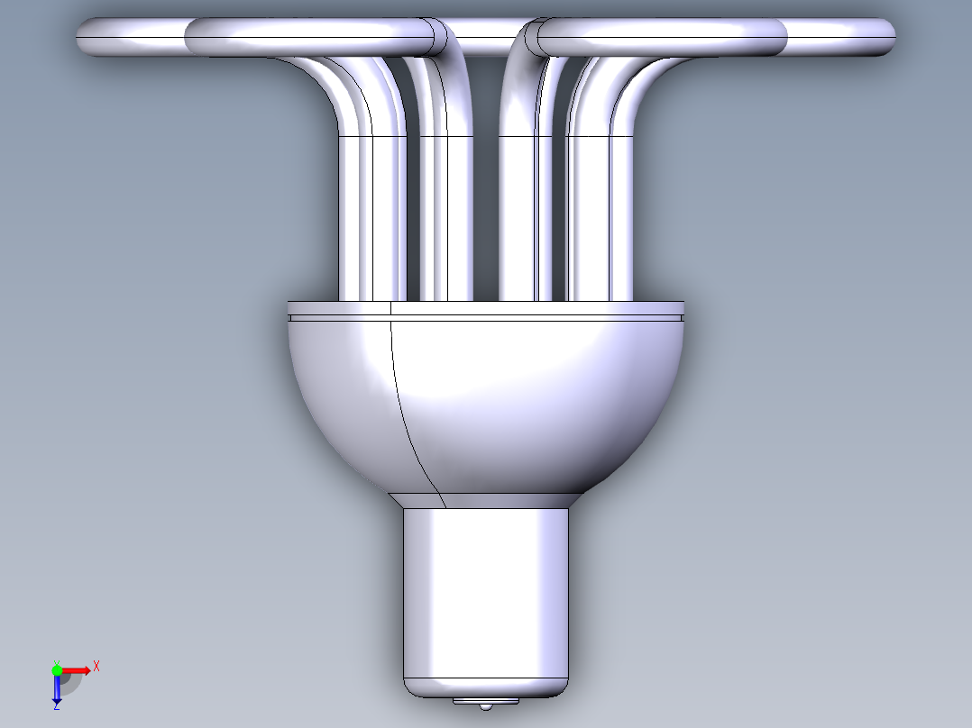创意家庭灯泡俯视图