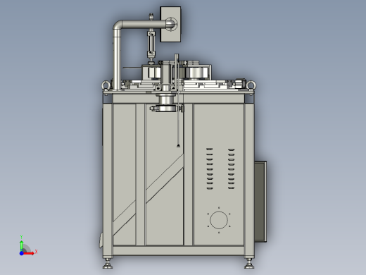 箭翼自动粘贴设备（自动贴标机）3D模型前视缩略图