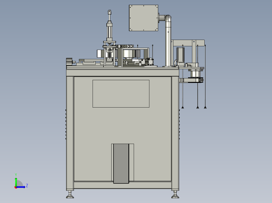 箭翼自动粘贴设备（自动贴标机）3D模型左视图