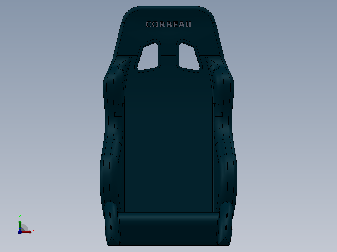 solidworks 柯尔博座位前视图