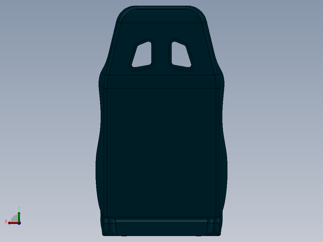 solidworks 柯尔博座位后视图