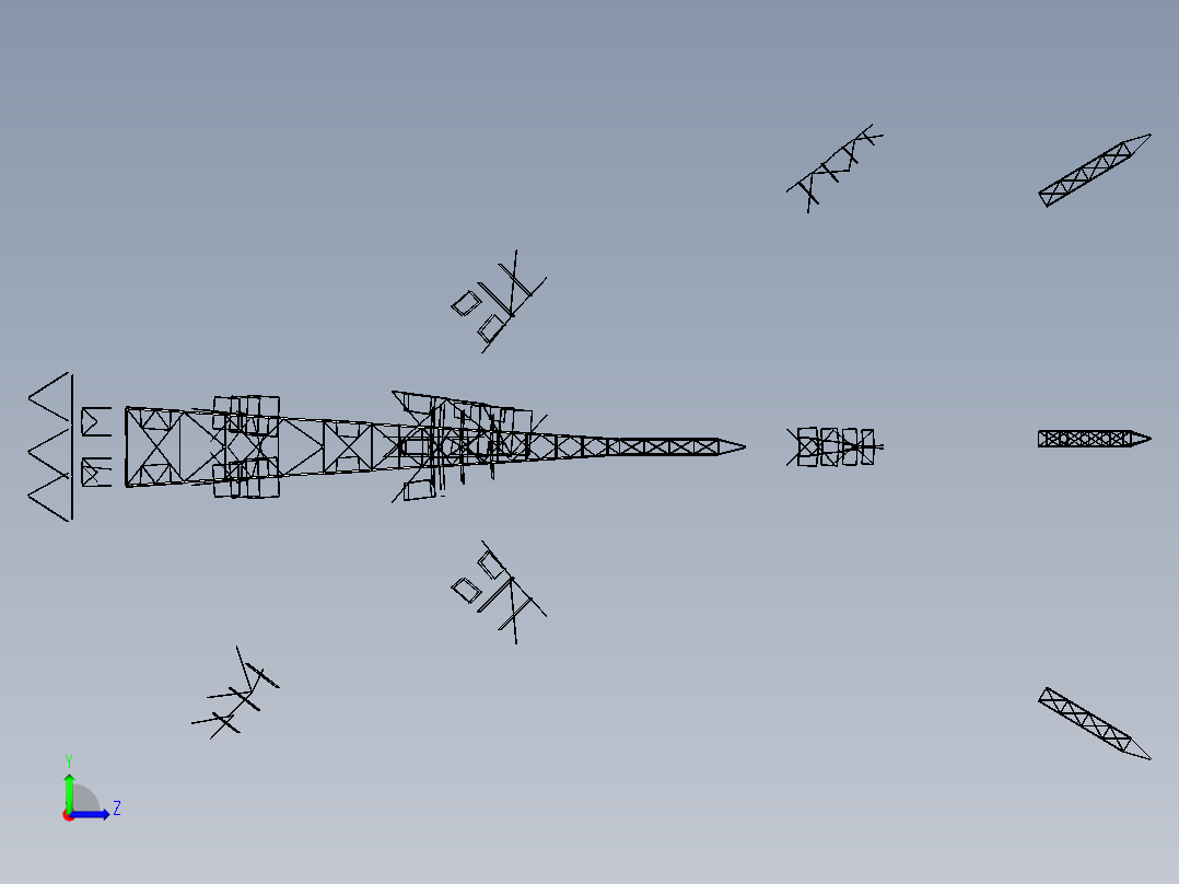 印度的塔楼设计图纸左视图