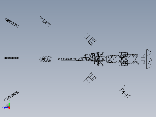 印度的塔楼设计图纸右视缩略图