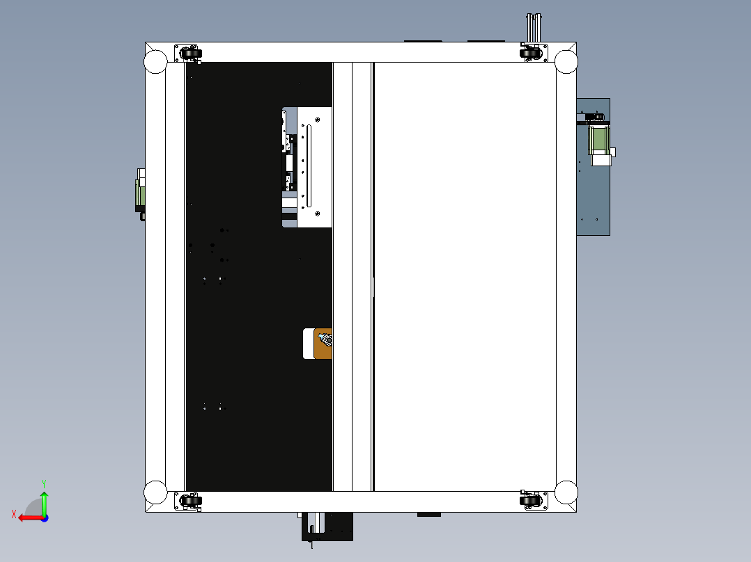 自动焊锡机设备模型后视图