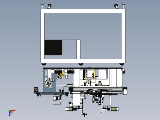 自动焊锡机设备模型俯视缩略图