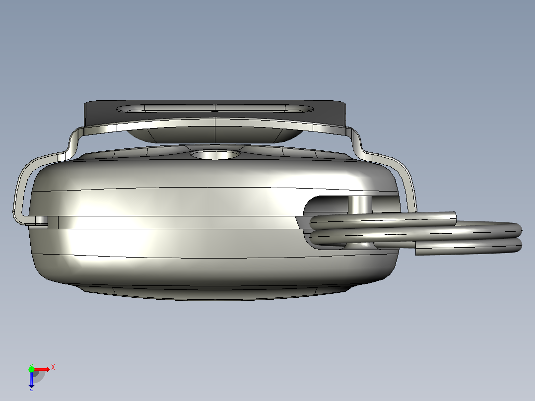 T2金属U盘俯视图