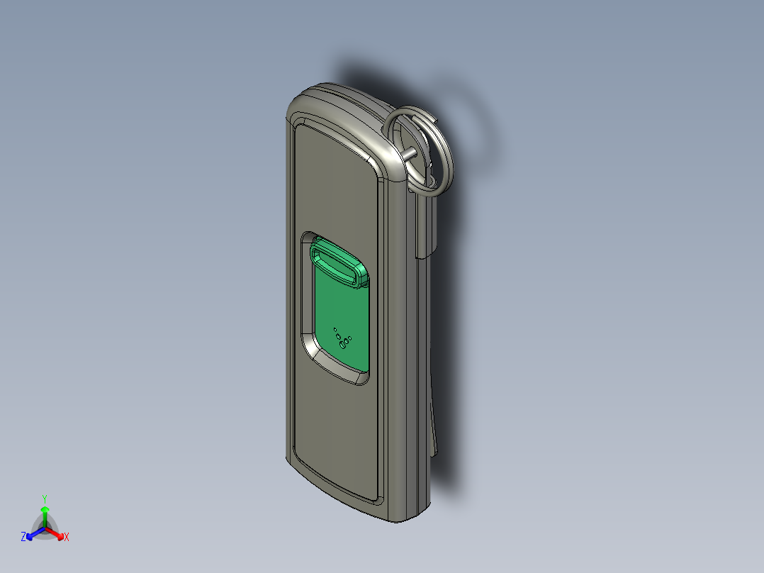 T2金属U盘正等轴测图