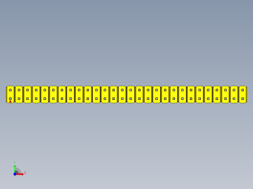 彩色公头100mil（2.54mm）系列-DS1021_yellow_2x28p_100mil_Type19_rev1.0前视缩略图