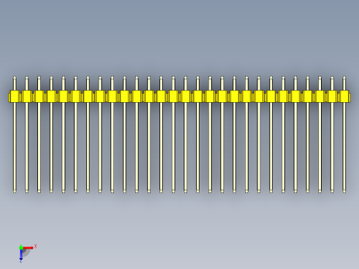 彩色公头100mil（2.54mm）系列-DS1021_yellow_2x28p_100mil_Type19_rev1.0俯视缩略图