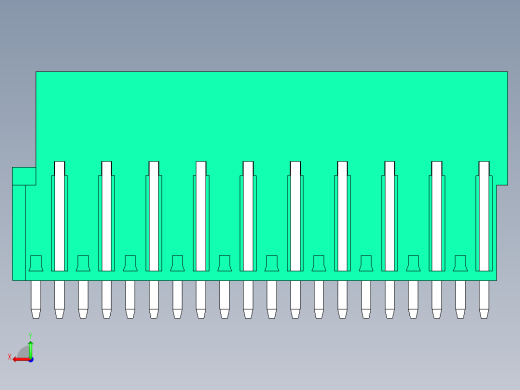 DEGSON 2EDG 系列 5.0mm 可插拔接线端子组-2EDGVT-5.0-20P-14-00AH后视缩略图