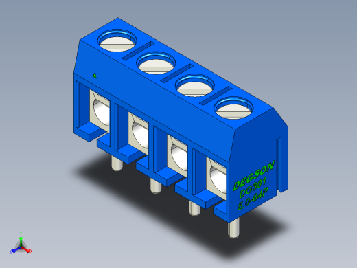 DEGSON DG301 系列 5.0mm 接线端子-DG301-5.0-04P-12-00AH