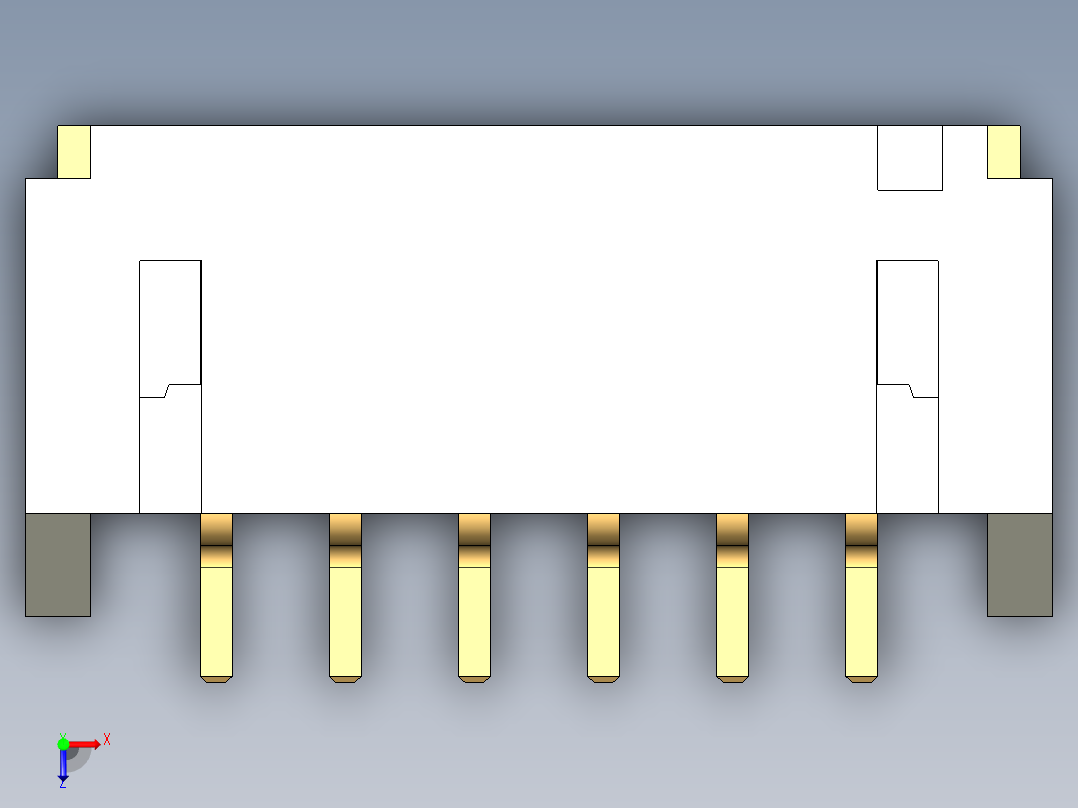 JST-S6B-PH-SM4-TB俯视图