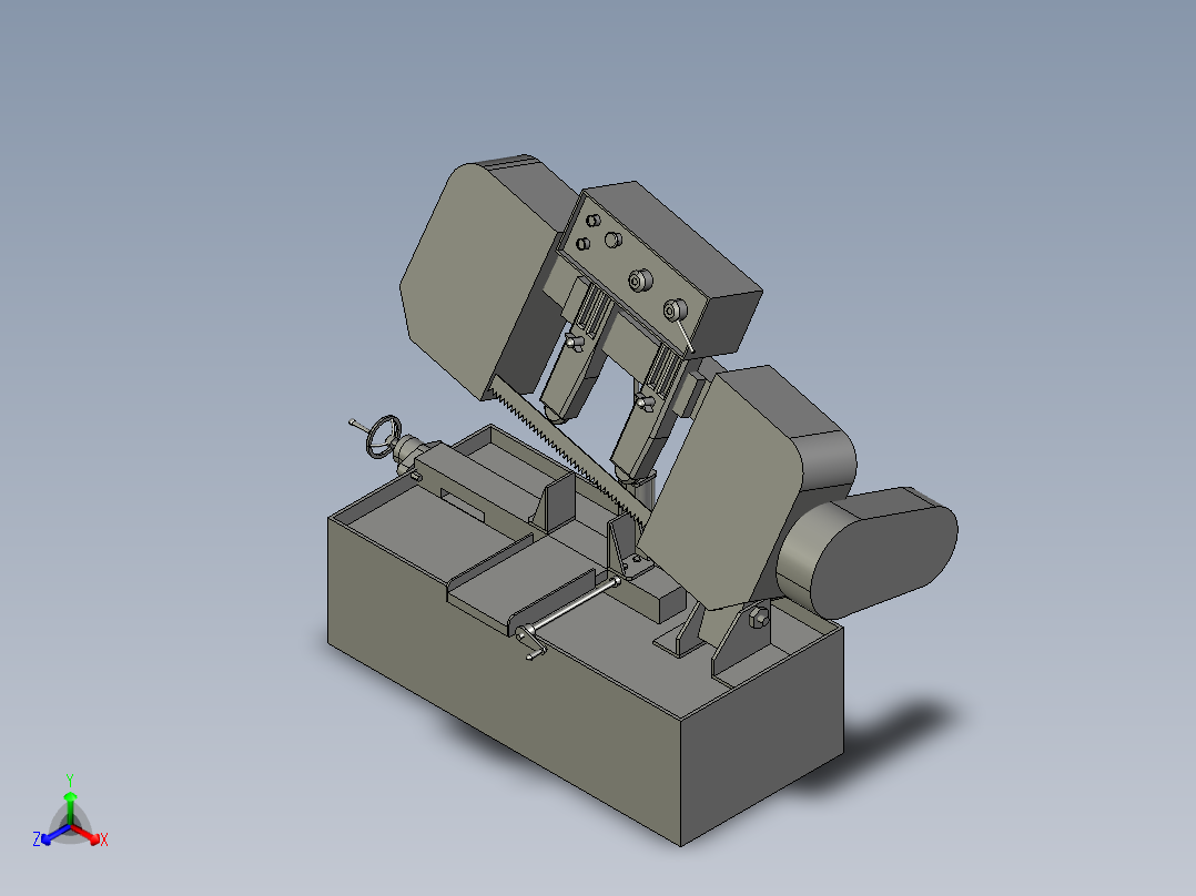 177数控锯床正等轴测图