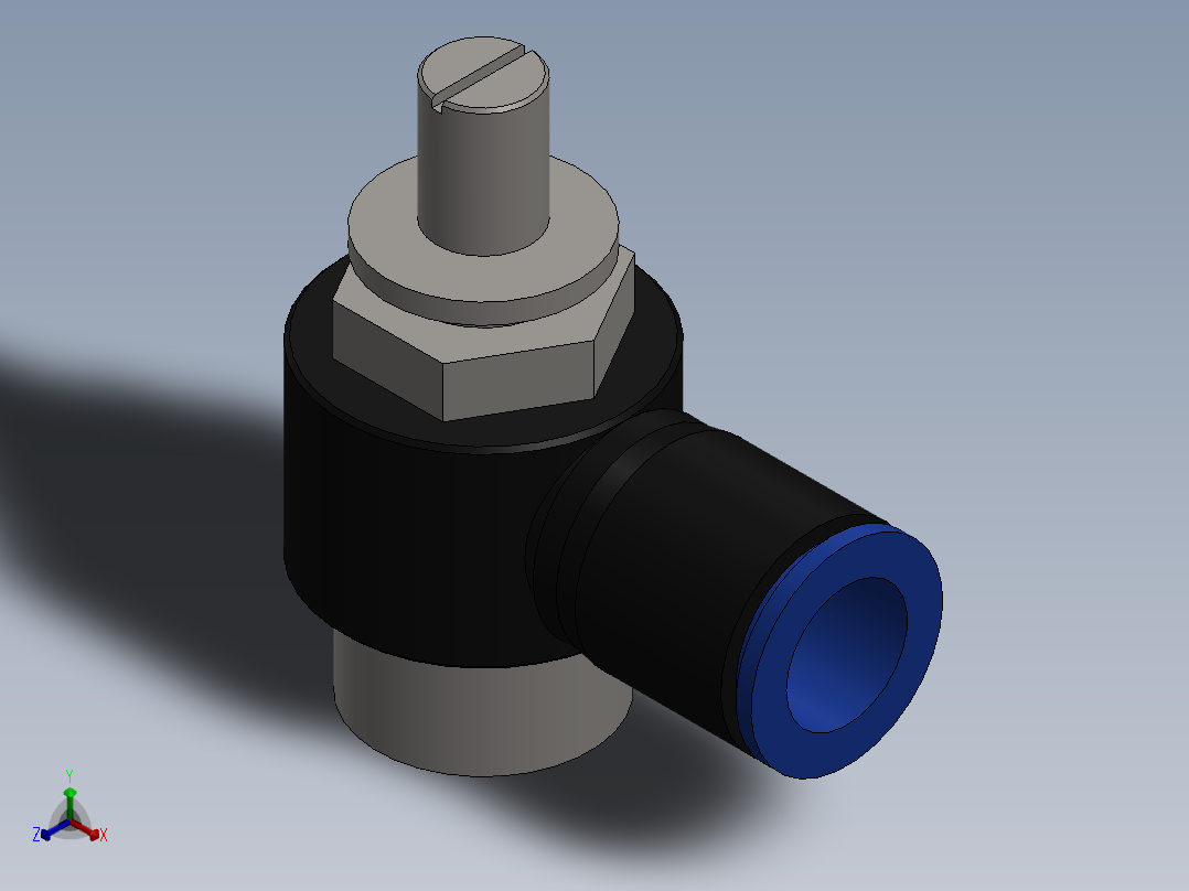 Ø12 x 1-2 - CONTROLE DE FLUXO 90° BANJO (C0K511248)主视图
