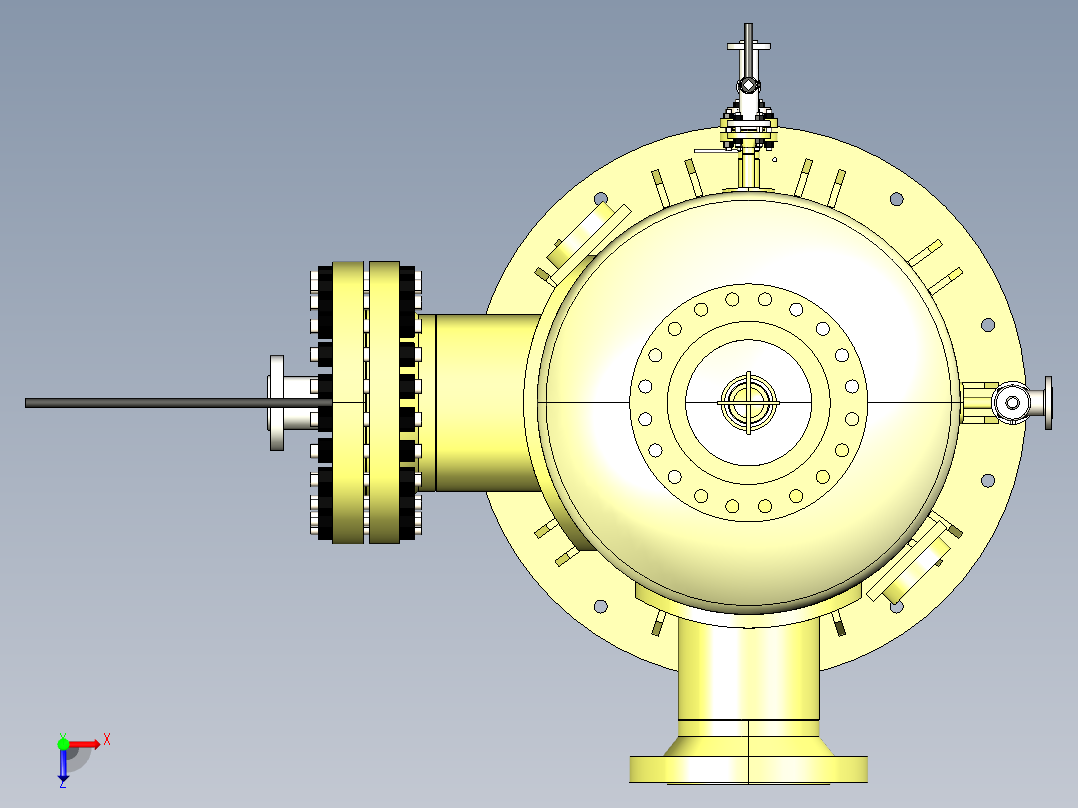 带旋风管的洗涤器可用于CGS加油站并过滤气体俯视图