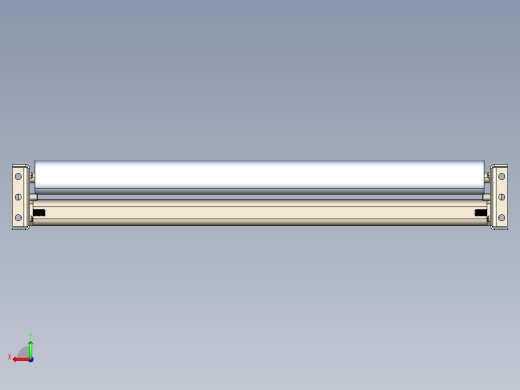 重力滚筒输送机模块gravity-roller-conveyor-module-igs stp后视缩略图