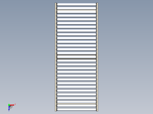 重力滚筒输送机模块gravity-roller-conveyor-module-igs stp俯视缩略图