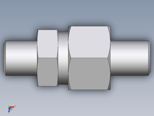 卡套式工业通用硬管接头EO_Weld_fitting_for_tubes_ASK620X3S俯视缩略图