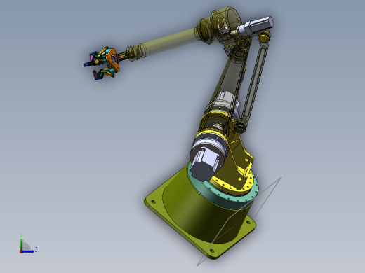 机械臂模型左视缩略图