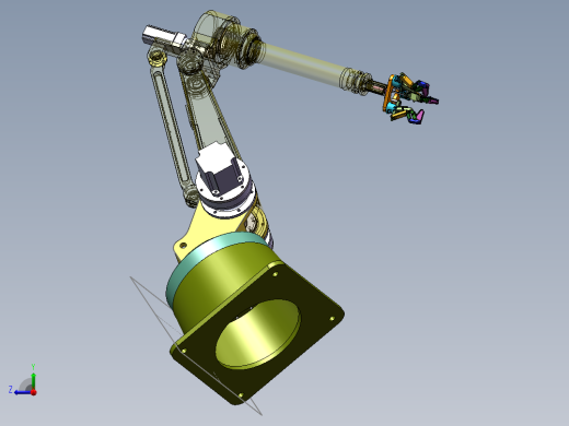 机械臂模型右视缩略图