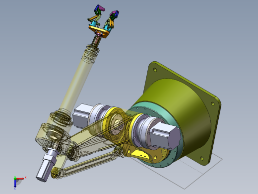机械臂模型俯视缩略图