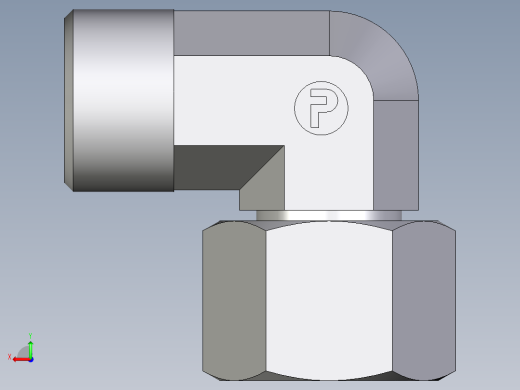 卡套式工业通用硬管接头EO_Swivel_nut_elbow_EW12SOMD71后视缩略图