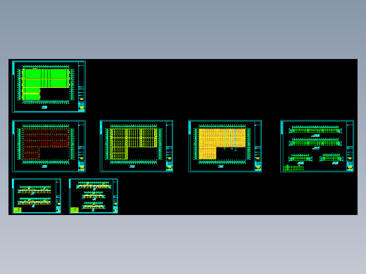 某公司石材钢结构厂房CAD图