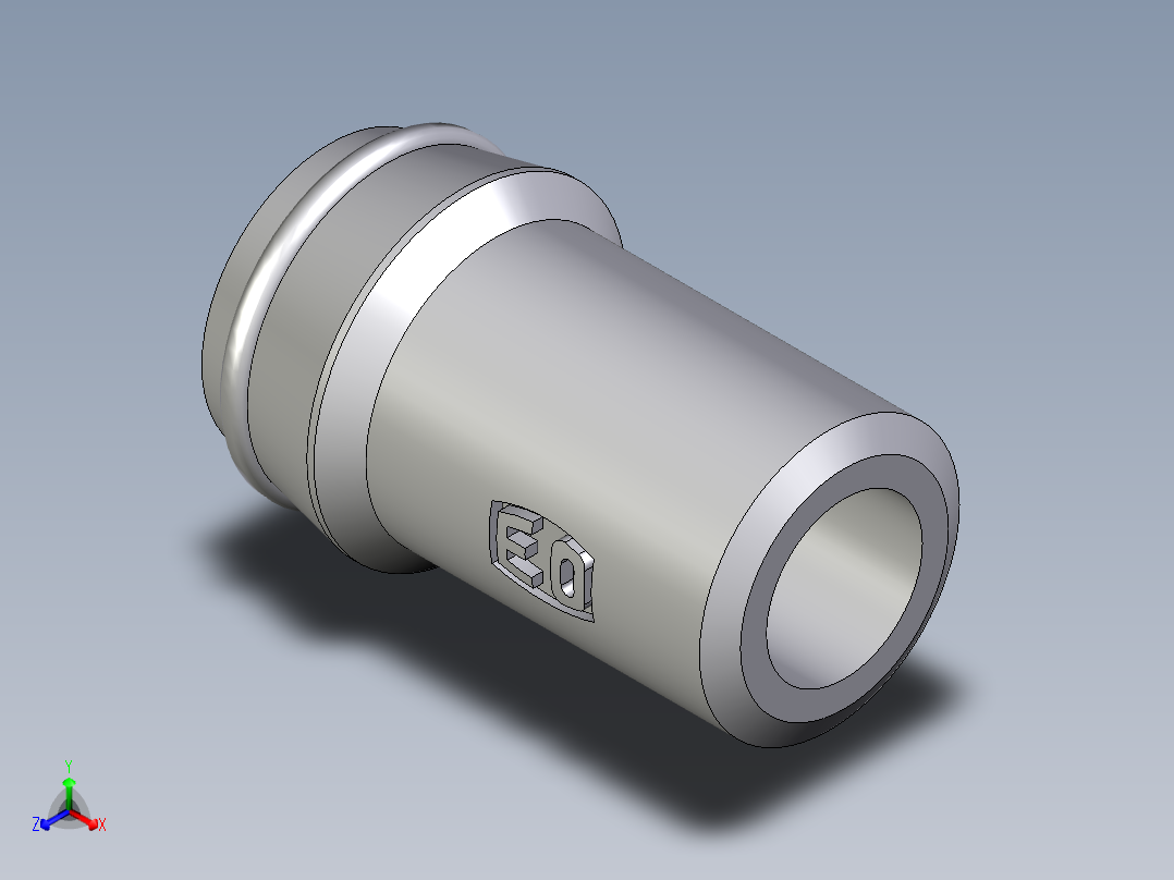 卡套式工业通用硬管接头EO_Schweisskegel_SKA25X5正等轴测图