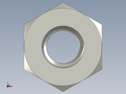 公制六角螺母-Metric Hex Nuts M3 x 0.5mm Thread前视缩略图