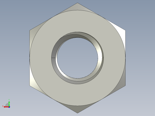 公制六角螺母-Metric Hex Nuts M3 x 0.5mm Thread后视缩略图