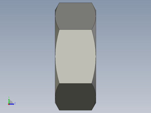 公制六角螺母-Metric Hex Nuts M3 x 0.5mm Thread左视缩略图