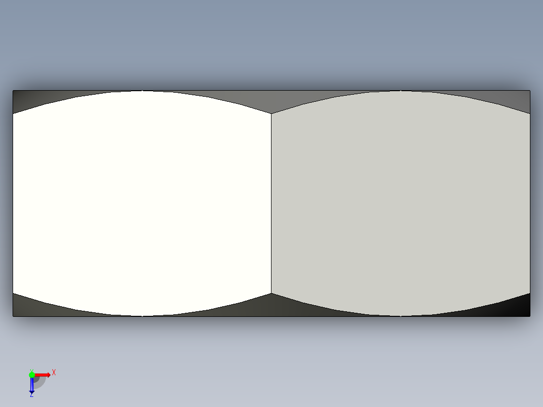 公制六角螺母-Metric Hex Nuts M3 x 0.5mm Thread俯视图