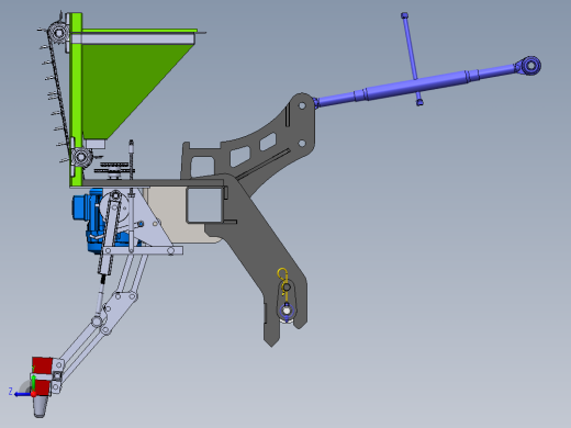 大蒜播种机右视缩略图