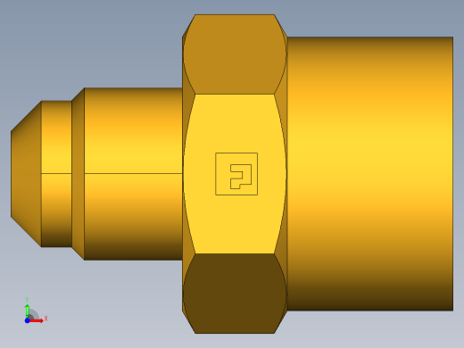 扩口式工业通用硬管接头Female Connector 46F-6-8前视缩略图