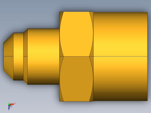 扩口式工业通用硬管接头Female Connector 46F-6-8俯视缩略图