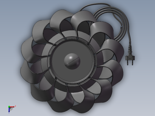 精美台灯三维模型SW俯视缩略图