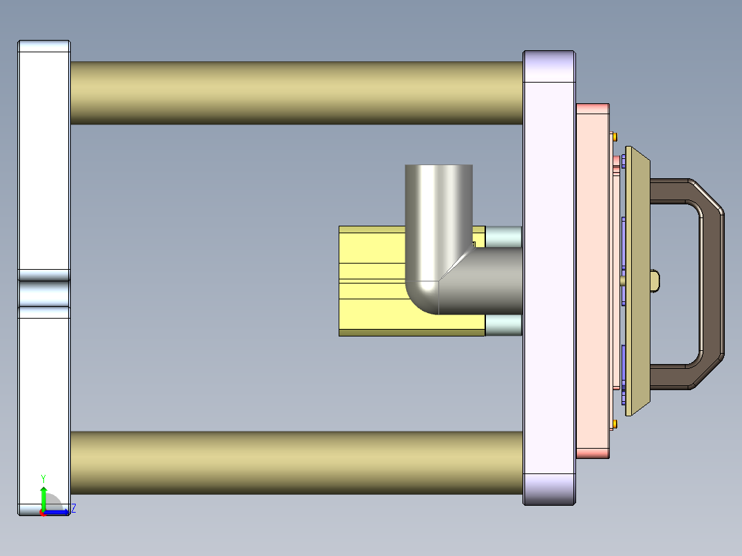 WATCH-手表CNC工装夹具三维模型CNC4-0701左视图