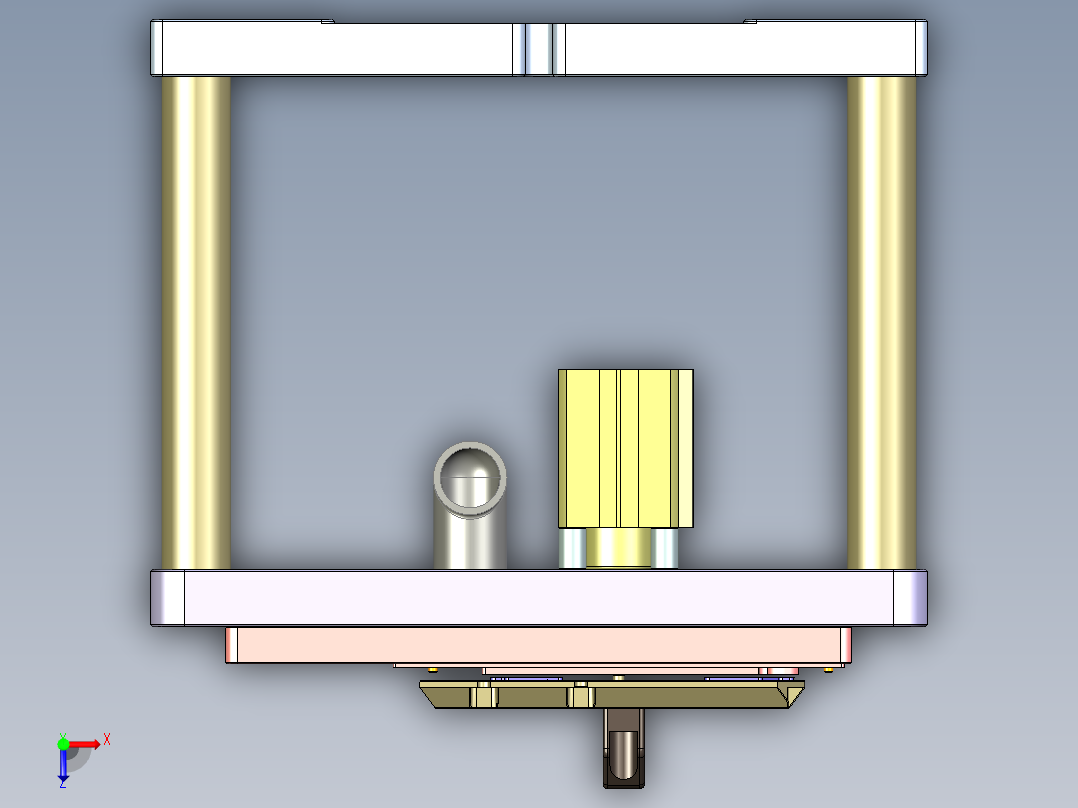 WATCH-手表CNC工装夹具三维模型CNC4-0701俯视图