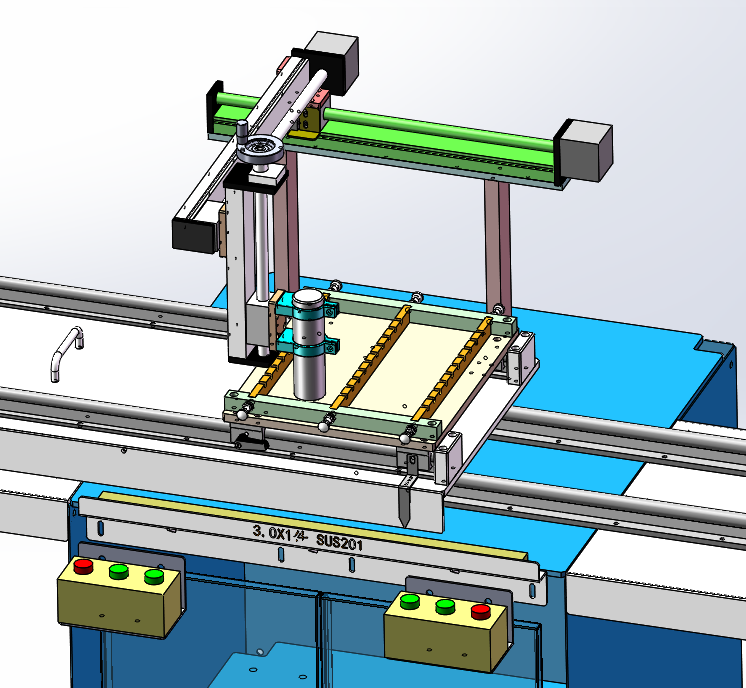 喷码机模具台架（sw18可编辑+工程图+bom）