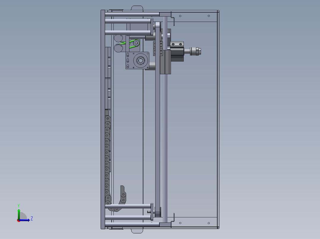 应变片打磨机sw18可编辑左视图